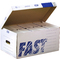 FAST Archiv-Klappdeckelbox Standard Container, aus Wellpappe