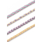 folia Kumihimo Bracelets-Set PASTELL RAINBOW, 16-teilig