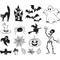 HEYDA Motivstempel-Set "Halloween", in Klarsicht-Box