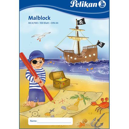 Pelikan Malblock MC 4/100, DIN A4, 70 g/qm, 100 Blatt